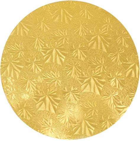 Enjay Round Gold Cake Fold Under Board 12 Inch Thick 12