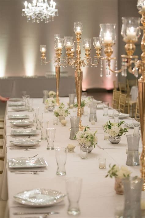 Fish bowls as dining table centerpieces raise your dining table's charm to another level. Gold Candelabra Dining Table Centerpieces