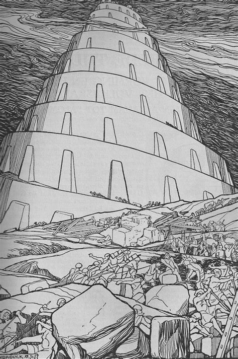 The Tower Of Babel By Jos Speybrouck Sunday School Coloring Pages