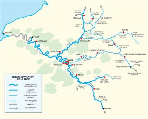 Map Of River Seine Champagne France Map France