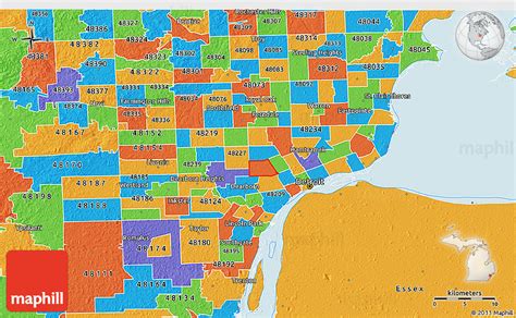 Dearborn Mi Zip Code Map Draw A Topographic Map