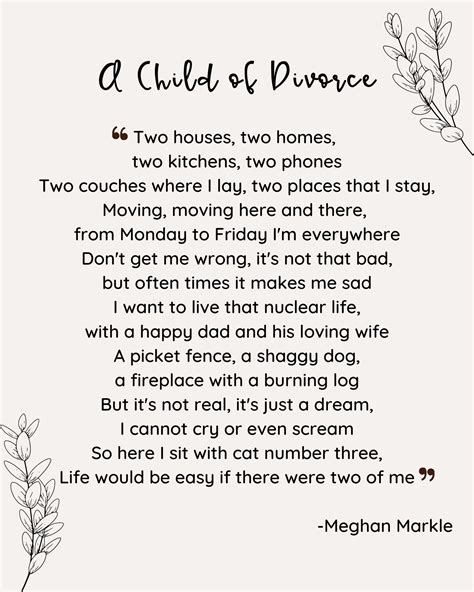 A Child of Divorce, Poem, Poem Print, Divorce, Child of Divorce, Co