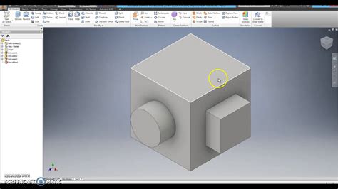Design And Modeling Pltw Sketch Plane Cube Youtube