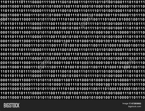 Binary Code White Text On Black Image And Photo Bigstock