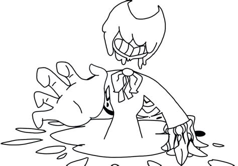 Coloring pages bendy and the ink machine. Bendy From Ink Coloring Page - Free Printable Coloring ...