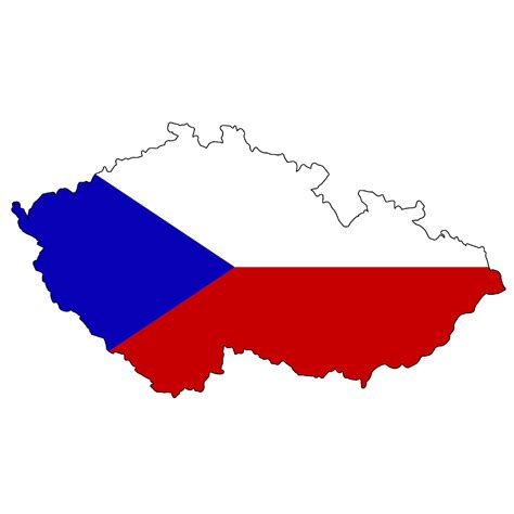Tschechien flagge sticker mit der flagge der tschechischen republik. tschechien karte flagge - Tanken.de