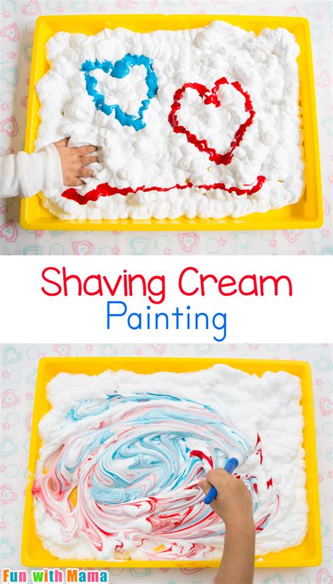 Shaving Cream Painting Process Art For Preschoolers Fun