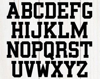 Download The gallery for --> Varsity Font Letters