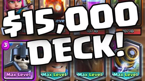 Based on building a large push with tank and multiple support troops. Clash Royale $15,000 DECK | MAX LEVEL LEGENDARY CARDS ...