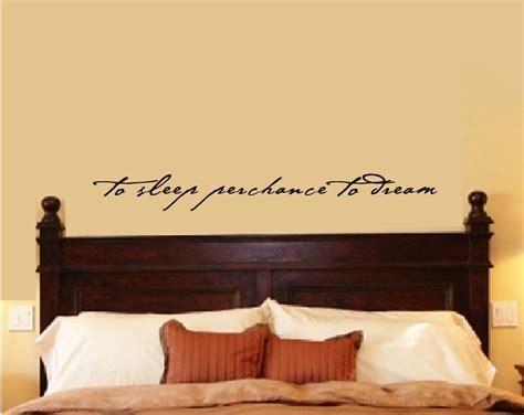 Romantic phrase and love quote wall decals to adorn your master bedroom walls. Bedroom Wall Decal Bedroom Decor Shakespeare Quote To Sleep