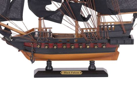 Buy Wooden Captain Kidds Black Falcon Black Sails Limited Model Pirate