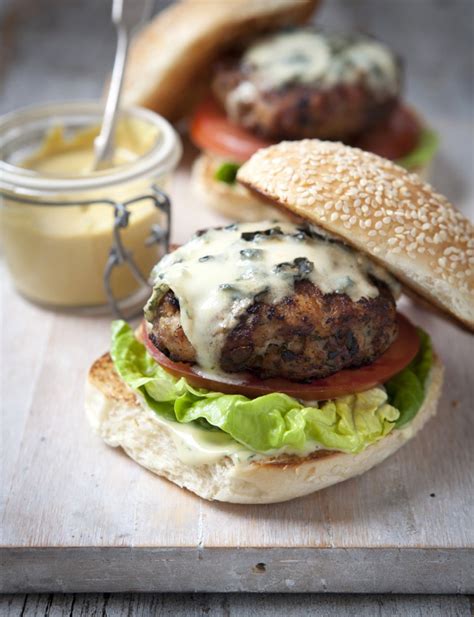 Chicken burgers are an excellent choice if you're looking for a lighter burger. Chicken Burgers - Recipes - Hairy Bikers