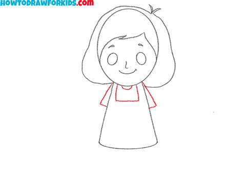How To Draw A Cartoon Girl Easy Drawing Tutorial For Kids