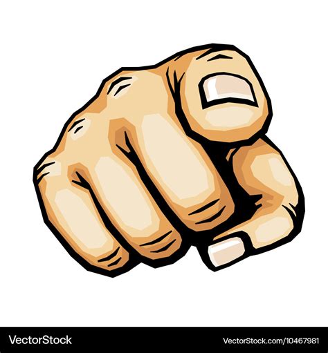 Hand Pointing Finger Royalty Free Vector Image