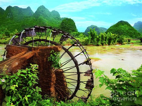 Bamboo Water Wheel Photograph By Mothaibaphoto Prints Pixels