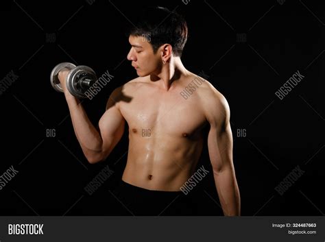 Athletic Muscular Image Photo Free Trial Bigstock