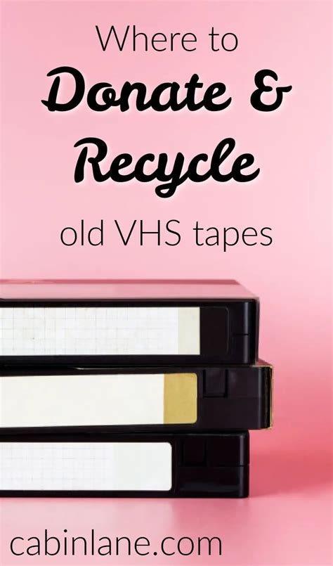 Where To Donate Vhs Tapes Top Places To Donate And Recycle