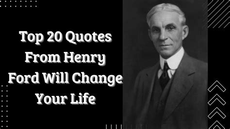 Henry Ford Quotes On Success - YouTube