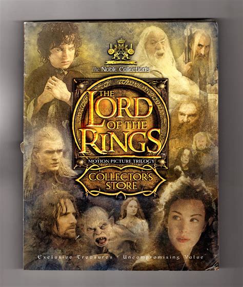 The Lord Of The Rings Collectors Store Catalog 2003 The Noble