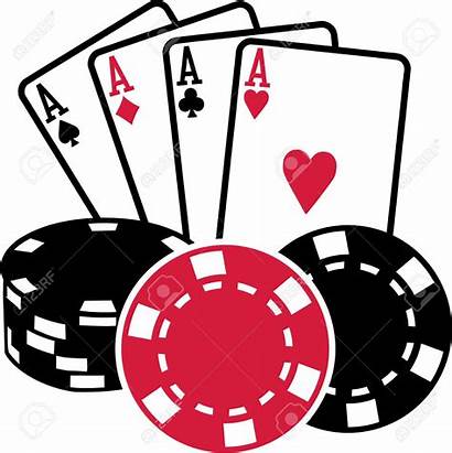 Cards Playing Casino Aces Poker Four Clipart