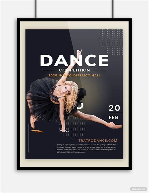 Classical Dance Poster Template In Psd Illustrator Word Publisher