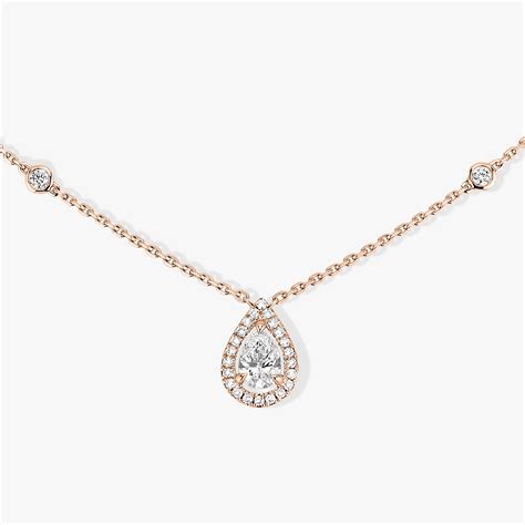 These messika pieces come in a variety of styles that can be worn by day or by night. Messika Joy Necklace DIAMANT POIRE 0,40CT | Slaets