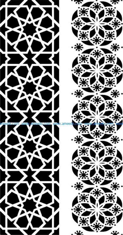 Wood Floral Geometric Motifs File Cdr And Dxf Free Vector Download For