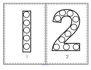 Click on the link of your choice (below) to print the template. Numbers Bingo Dot Markers 0-20 Fine Motor and Counting ...