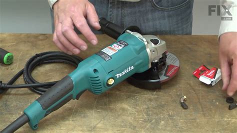 Makita Grinder Repair How To Replace The Carbon Brush Set YouTube
