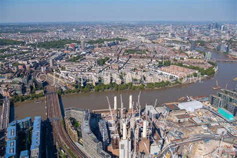 Aerial View Aerial View Of Battersea And Nine Elms London Jason Hawkes