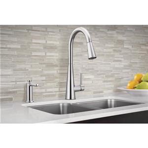 The best moen kitchen faucets are definitely worthy candidates for your list of potential choices because of their utilities and moen's dedication. Moen Sleek Collection Pulldown Kitchen Faucet - Chrome ...