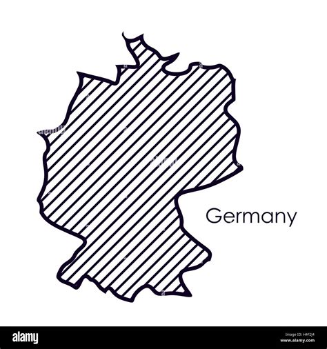 Isolated Germany Map Design Stock Vector Image Art Alamy