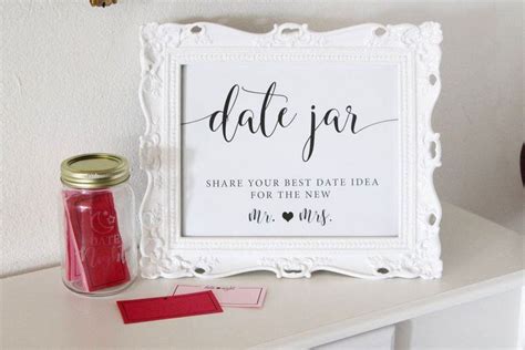 Date Jar Sign Date Night Sign Date Night Ideas Wedding Date Etsy