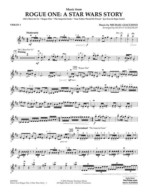 Star Wars Main Theme Violin From Star Wars Sheet Music Violin Solo