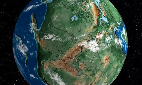 World Map 1 Million Years Ago Map