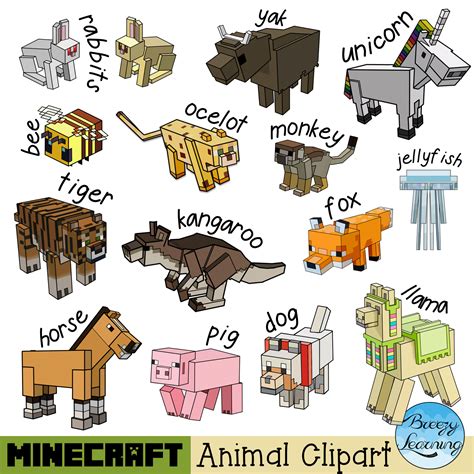 Animal Clipart Minecraft Pngs Animal Clipart Pixel Art Games Clip Art