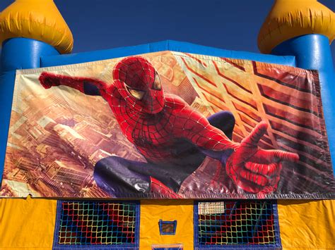Spiderman Bounce House Banner A Perfect Party Rental