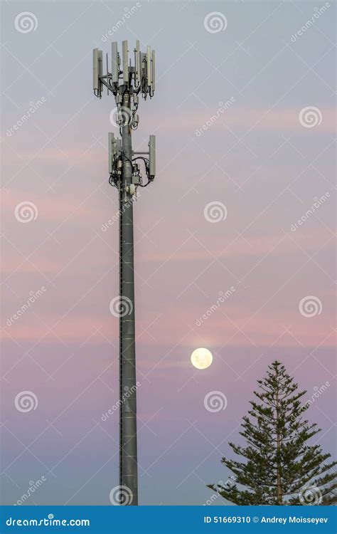 Cellular Network Base Station Stock Photo Image Of Mast Online 51669310