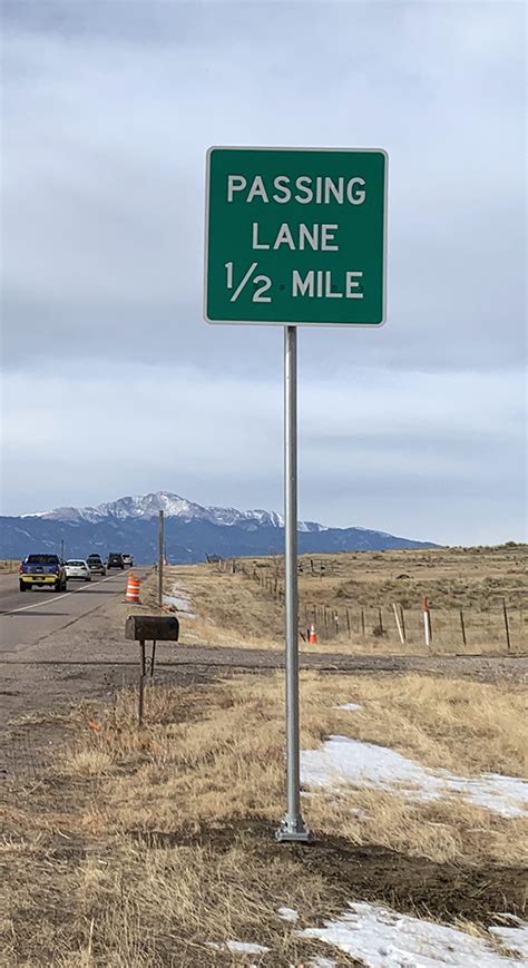 Passing Lane 12 Mile Signsm