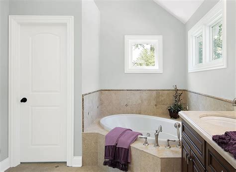 You can the cabinet design looks impressive but we're not talking about that right now. Universal Grey -- walls | Gray bathroom decor, Light grey ...