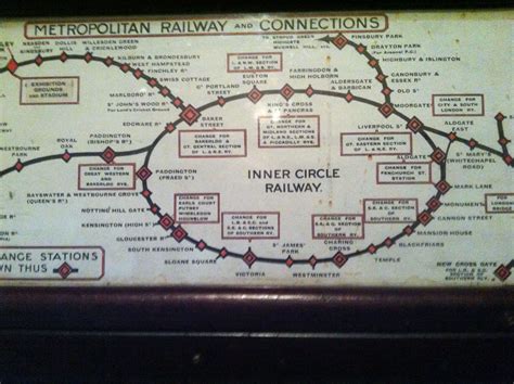 Old Tube Map From London Transport Museum London Underground Map