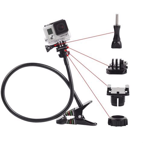 Best match hottest newest rating price. Gopro Adjustable Clamp Mount with 70cm Extension Flexible ...