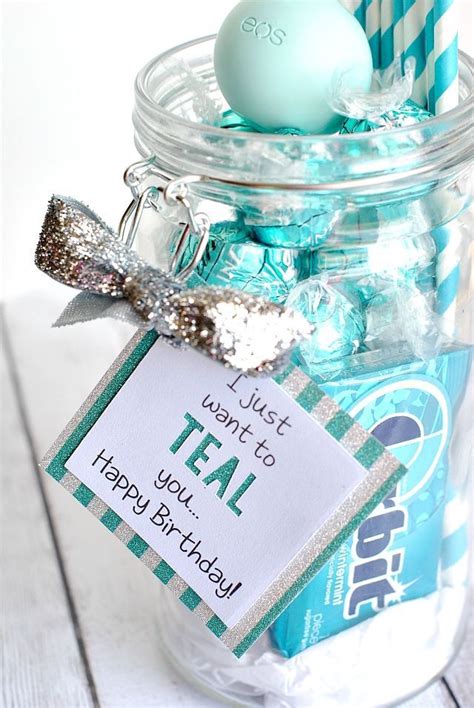What could be more special than a birthday? Teal Birthday Gift Idea for Friends | Diy gifts for your ...