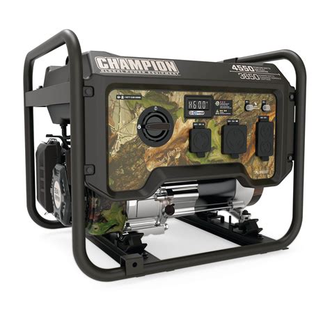 Champion W W Camouflage Portable Generator With Co Shield