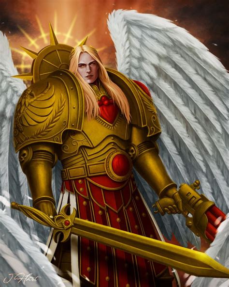 Sanguinius Blood Angels Primarch Jh Art Warhammer Warhammer 40k