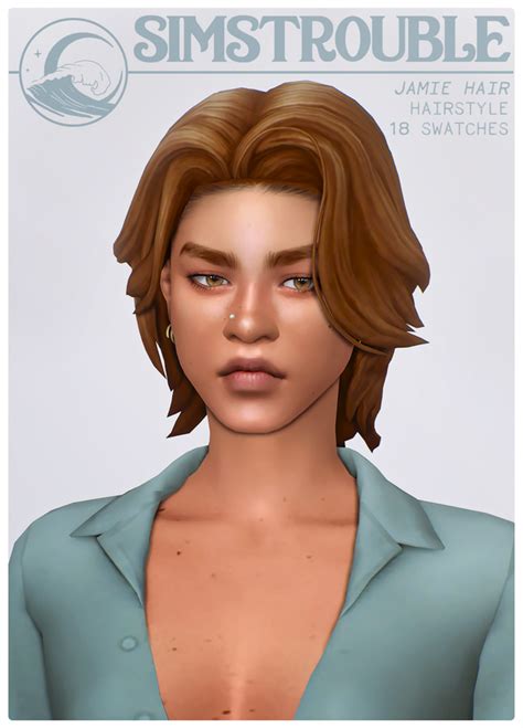 Jamie Hairstyle By Simstrouble Simstrouble Sims Hair Sims 4 Mm Cc