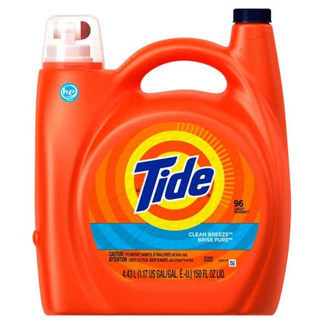 Tide 150 Oz Clean Breeze He Liquid Laundry Detergent 96 Loads