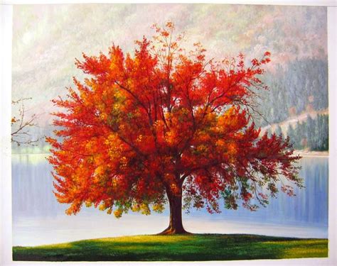 The Autumn Tree By Ted Drakness On Deviantart Tree Watercolor