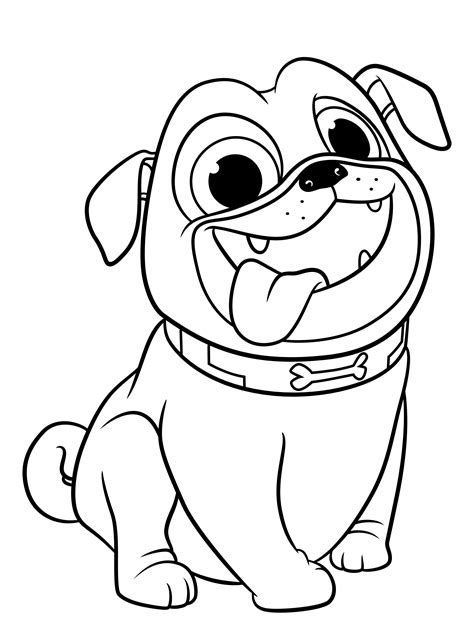 Cute Puppy Printable Coloring Pages