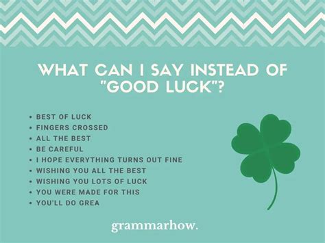11 Better Ways To Say Good Luck Formal And Friendly